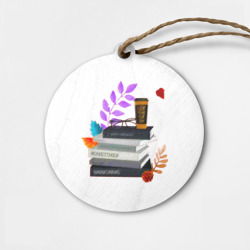Деревянная игрушка круг Книги