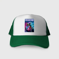 Кепка тракер с сеткой Crazy rex - ai art fantasy