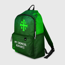 Рюкзак 3D My Chemical Romance - green gradient по-центру