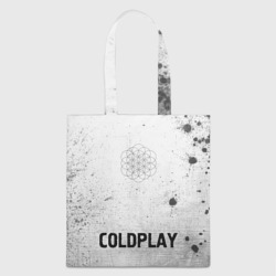 Шоппер 3D Coldplay - white gradient по-центру