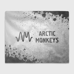 Плед 3D Arctic Monkeys - white gradient по-горизонтали