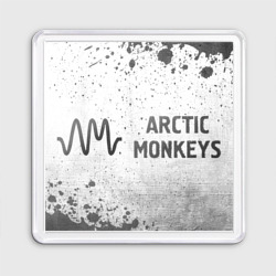 Магнит 55*55 Arctic Monkeys - white gradient по-горизонтали