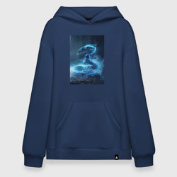 Худи SuperOversize хлопок Змея в молниях