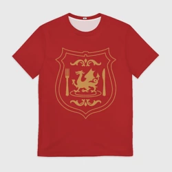 Мужская футболка 3D Подземелье вкусностей - герб