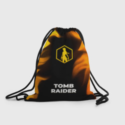 Рюкзак-мешок 3D Tomb Raider - gold gradient по-центру