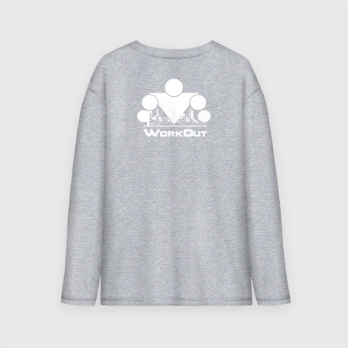 Мужской лонгслив oversize хлопок WorkOut 2020