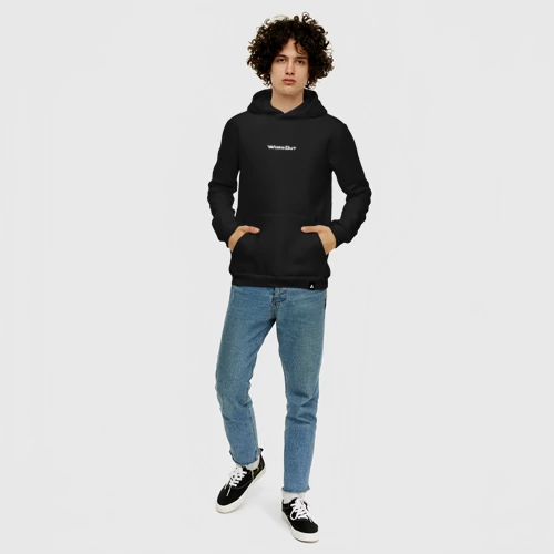 Мужская толстовка хлопок с принтом WorkOut 2020, вид сбоку #3