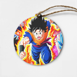 Деревянная игрушка круг Dragon Ball Z Аниме
