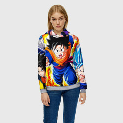 Женская толстовка 3D Dragon Ball Z Аниме - фото 2