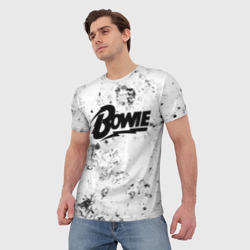 Мужская футболка 3D David Bowie dirty ice - фото 2