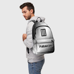 Рюкзак 3D Paramore glitch на светлом фоне по-центру - фото 2