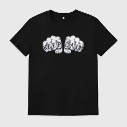 Мужская футболка хлопок Keep calm fists