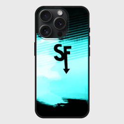 Чехол силиконовый для Apple iPhone 15 Pro матовый Sally face geometry