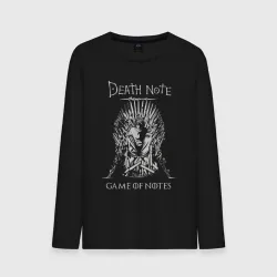 Мужской лонгслив хлопок Death Note L Game of Notes meme