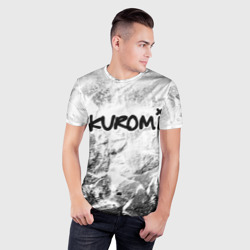 Мужская футболка 3D Slim Kuromi white graphite - фото 2
