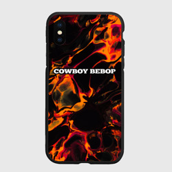 Чехол для iPhone XS Max матовый Cowboy Bebop red lava