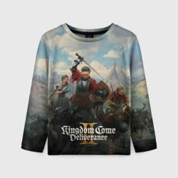 Детский лонгслив 3D Битва Kingdom come deliverence 2