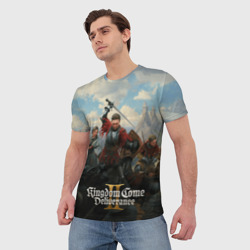 Мужская футболка 3D Битва Kingdom come deliverence 2 - фото 2