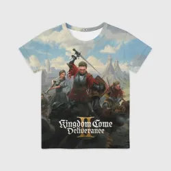 Детская футболка 3D Битва Kingdom come deliverence 2