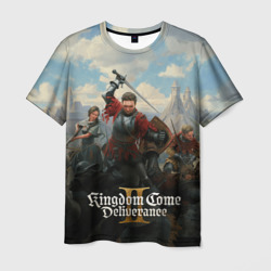 Мужская футболка 3D Битва Kingdom come deliverence 2