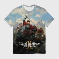 Мужская футболка 3D Битва Kingdom come deliverence 2