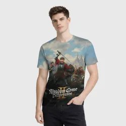 Мужская футболка 3D Битва Kingdom come deliverence 2 - фото 2