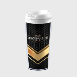 Термокружка-непроливайка Warhammer  40000 space marine 2 лого 