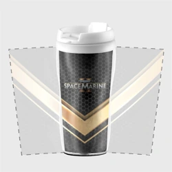 Термокружка-непроливайка Warhammer  40000 space marine 2 лого  - фото 2