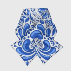 Шарф-пуховик 3D Русская гжель