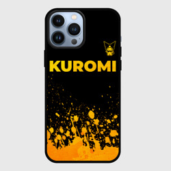 Чехол для iPhone 13 Pro Max Kuromi - gold gradient посередине