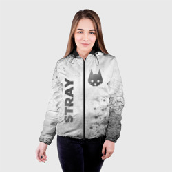 Женская куртка 3D Stray - white gradient вертикально - фото 2
