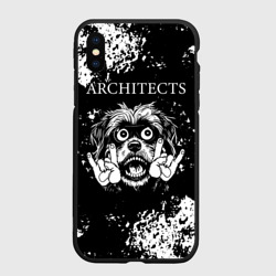 Чехол для iPhone XS Max матовый Architects рок пес