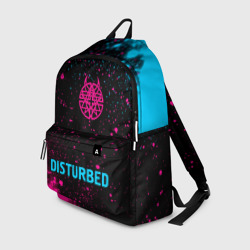 Рюкзак 3D Disturbed - neon gradient по-центру