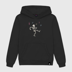 Женская толстовка хлопок Скелетик танцует