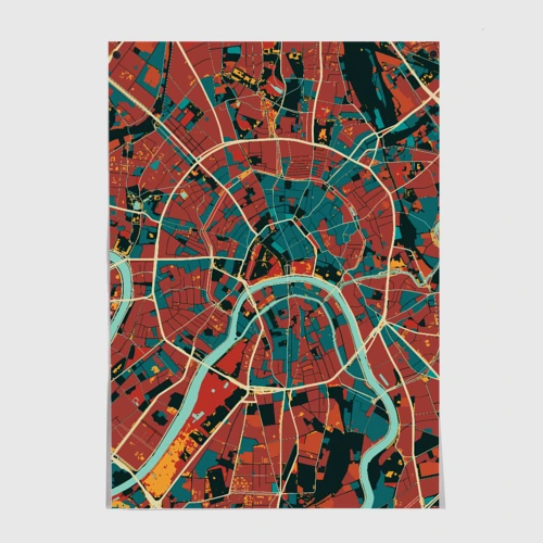 Постер Vibrant Moscow
