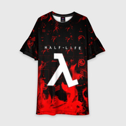 Детское платье 3D Half life fire
