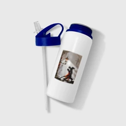 Бутылка для воды с трубочкой Парный танец - фото 2