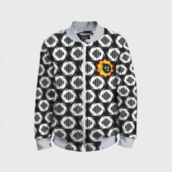Детский бомбер 3D Serious Sam logo pattern