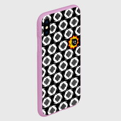 Чехол для iPhone XS Max матовый Serious Sam logo pattern - фото 2
