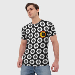 Мужская футболка 3D Serious Sam logo pattern - фото 2