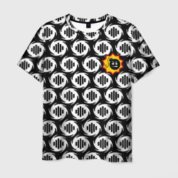 Мужская футболка 3D Serious Sam logo pattern