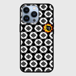 Чехол для iPhone 13 Pro Serious Sam logo pattern