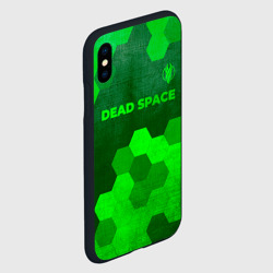 Чехол для iPhone XS Max матовый Dead Space - green gradient посередине - фото 2