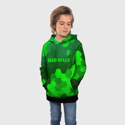 Детская толстовка 3D Dead Space - green gradient посередине - фото 2