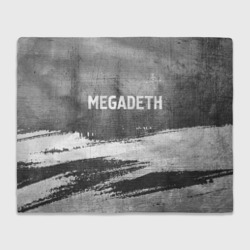 Плед 3D Megadeth - grey gradient посередине