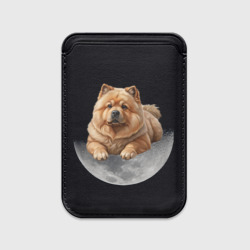 Картхолдер Magsafe магнитный Чау-чау палевый и луна
