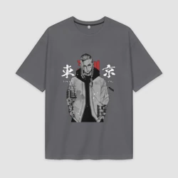 Мужская футболка Oversize хлопок premium Токийские мстители Рюгуджи Дракен