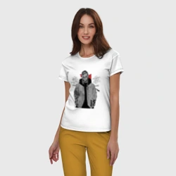 Женская пижама с белой футболкой хлопок Токийские мстители Рюгуджи Дракен - фото 2