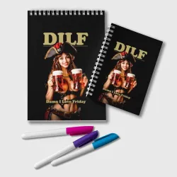 Блокнот DILF - damn I love Friday - пиратка