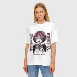 Женская футболка oversize 3D Ram Ahegao - Re: Zero  - фото 2